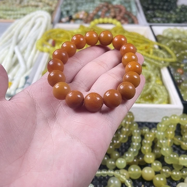 蛇纹石玉未镶嵌手链