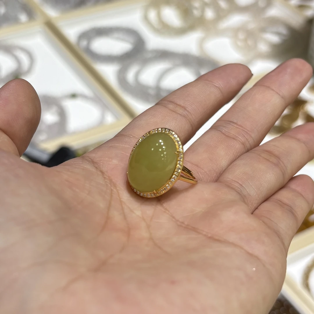 和田玉戒指【小北质检】ZJH926Z57多样性发一