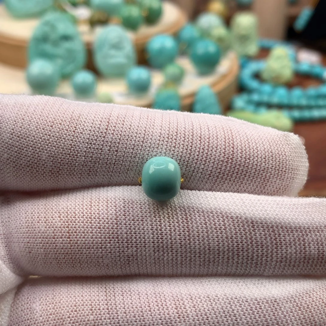 绿松石未镶嵌珠宝奇石8.3mm