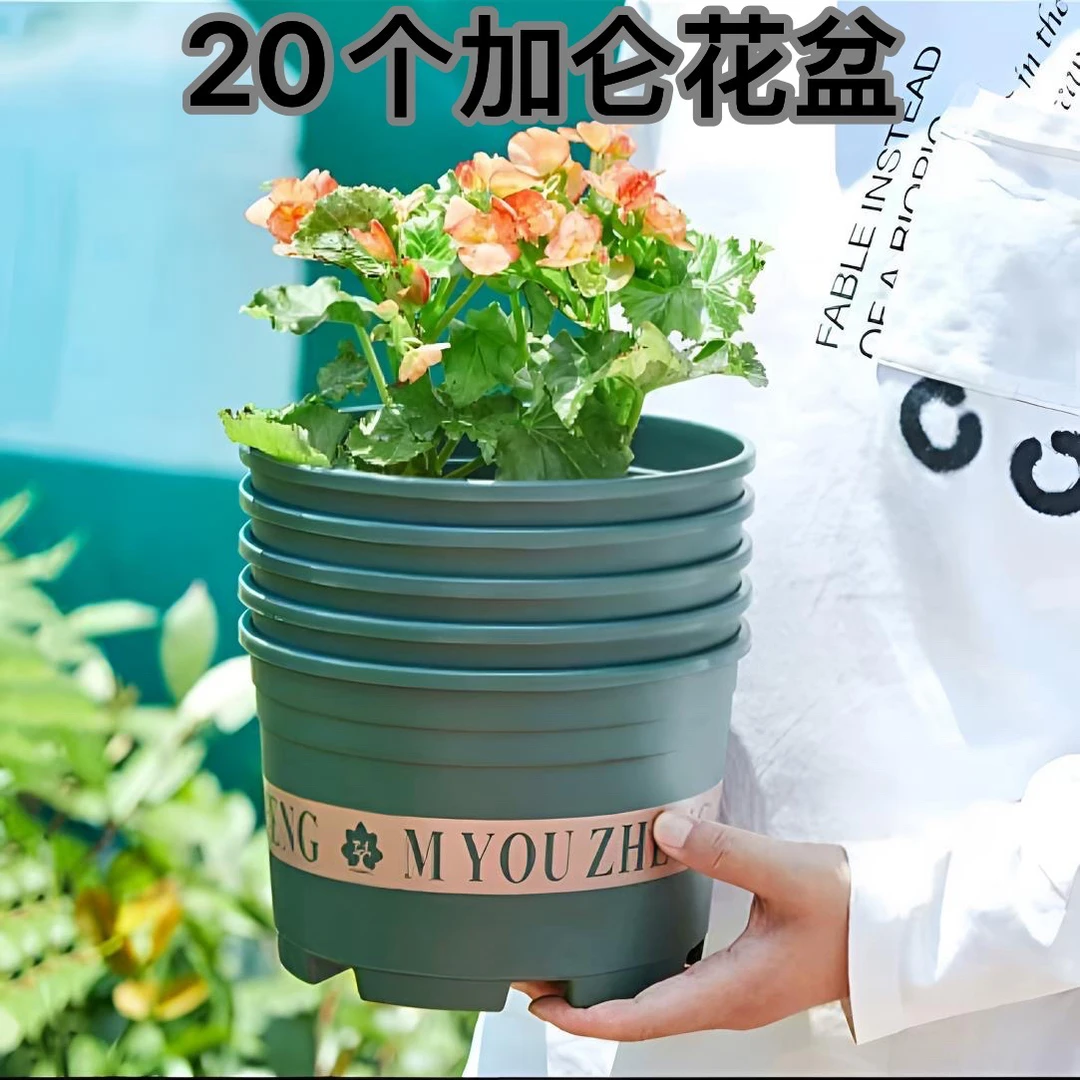 【20个】矮150加仑花盆【外径14.8高11】种植绿萝月季多肉等育苗花盆