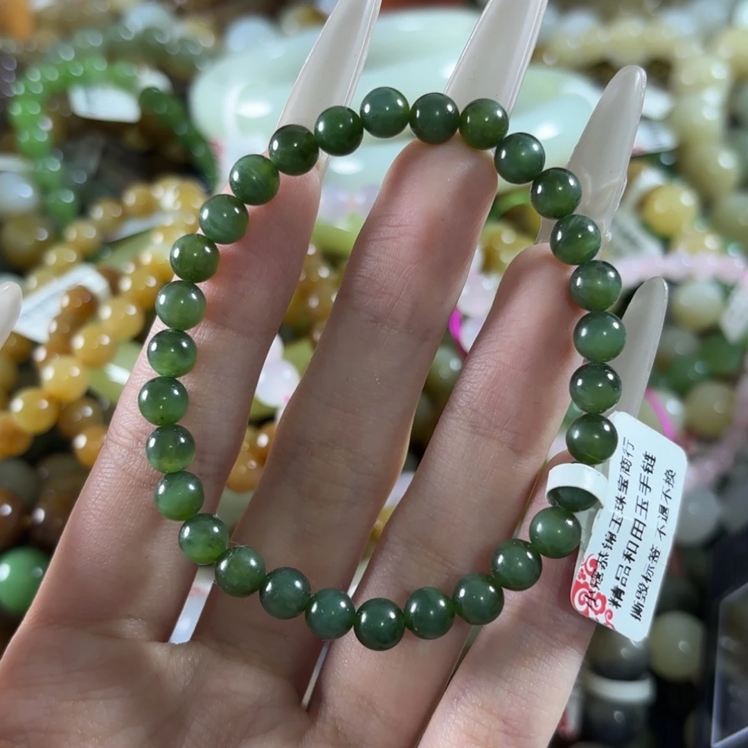 和田玉未镶嵌手链71