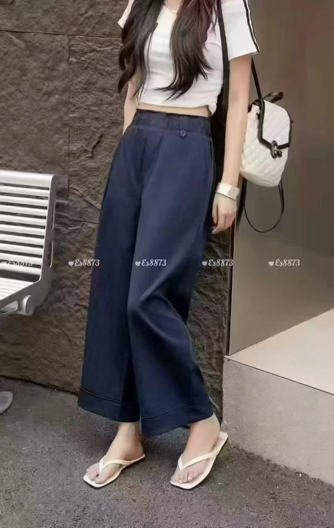 50231薄款高腰女装休闲裤直筒裤休闲-ZX