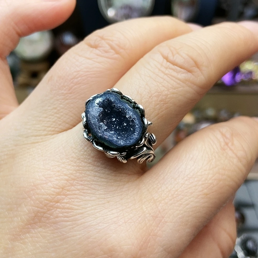 水晶戒指银S925镶嵌?*?戒指