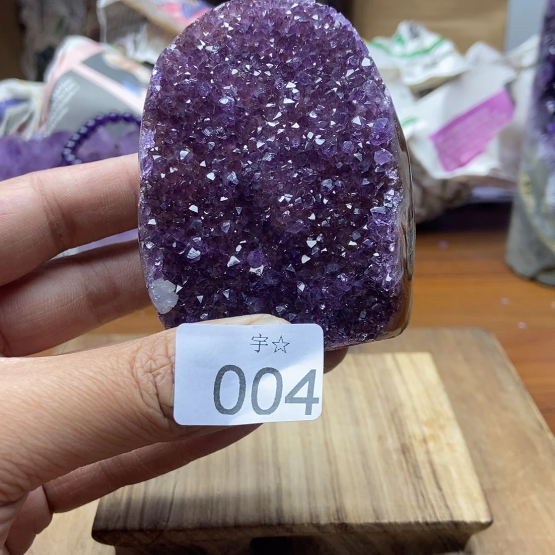 紫晶天然水晶摆件未镶嵌