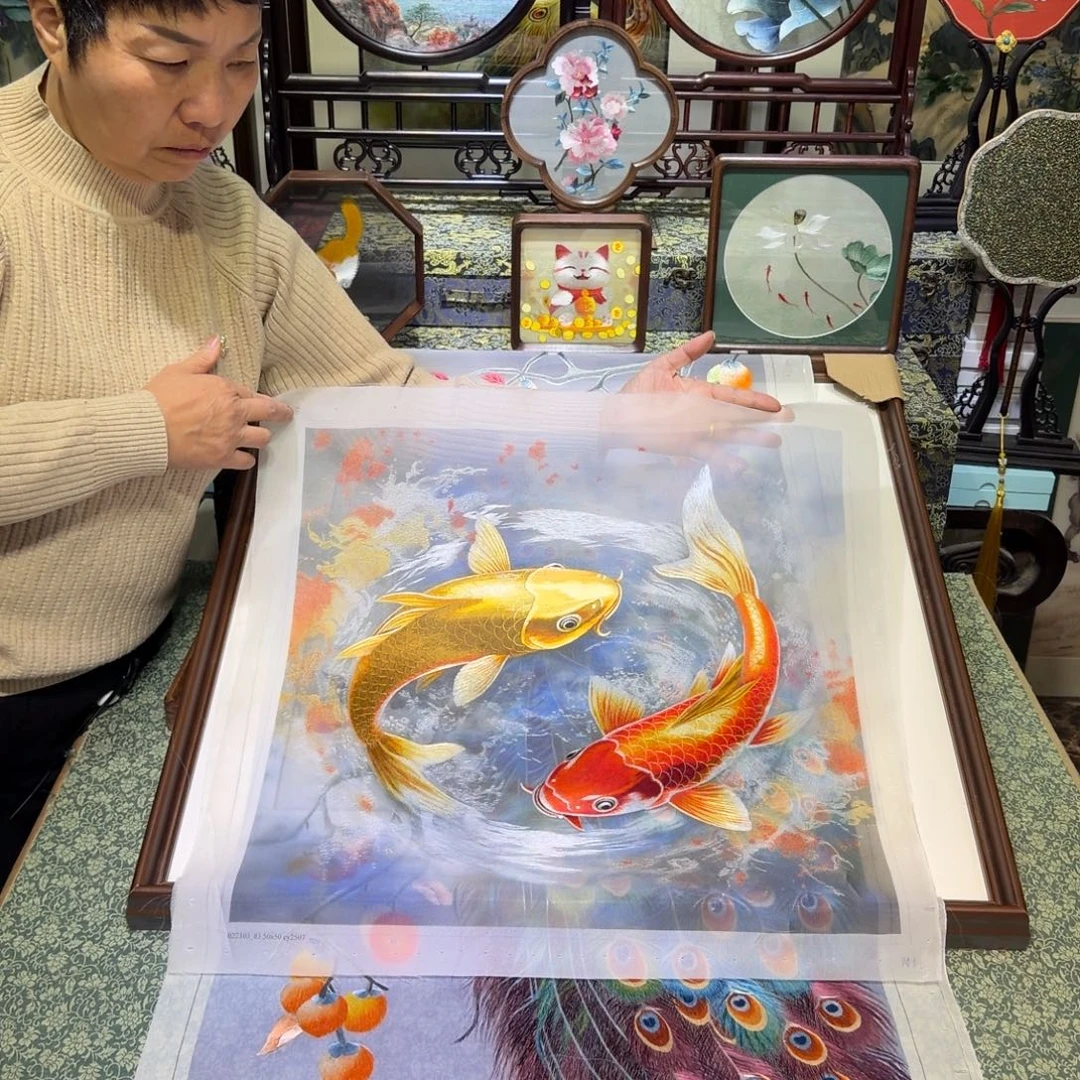 刺绣手工苏绣工艺制作技艺精湛