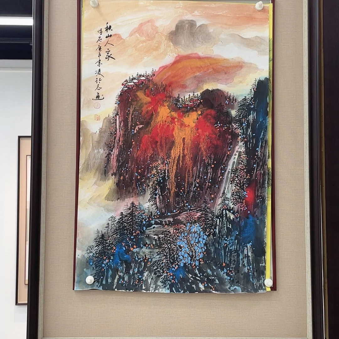 国画凌行志手绘国画作品精品