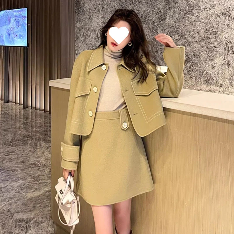 大码女装2025秋季新款胖妹妹mm显瘦遮肉套装设计感时髦炸街两件套