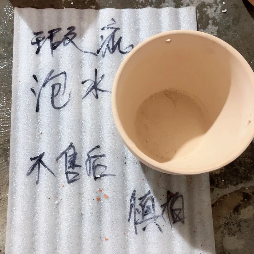 【闪购商品】红陶大瑕疵泡水吊盆18口14高1个