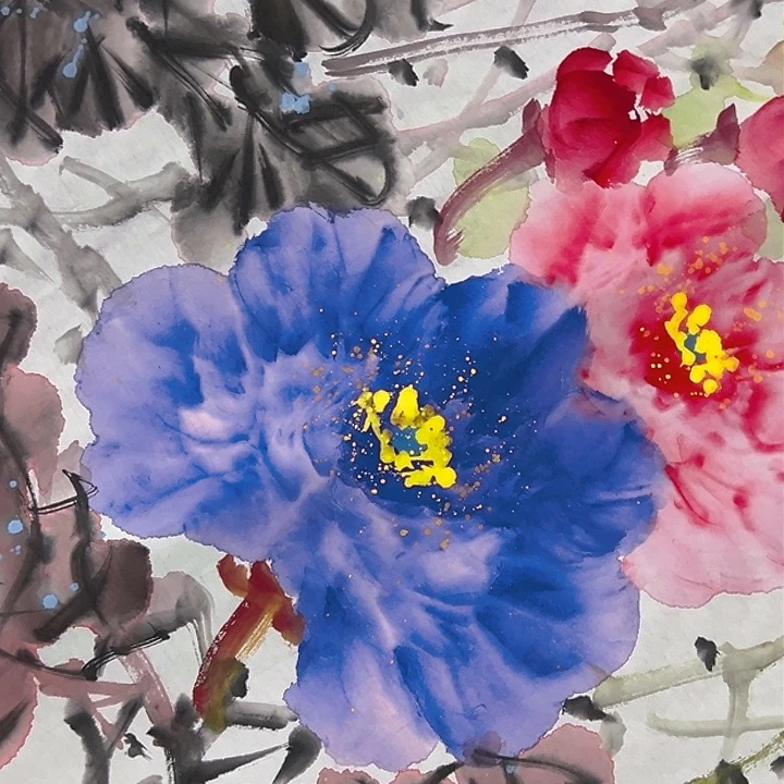 国画老师纯手绘作品