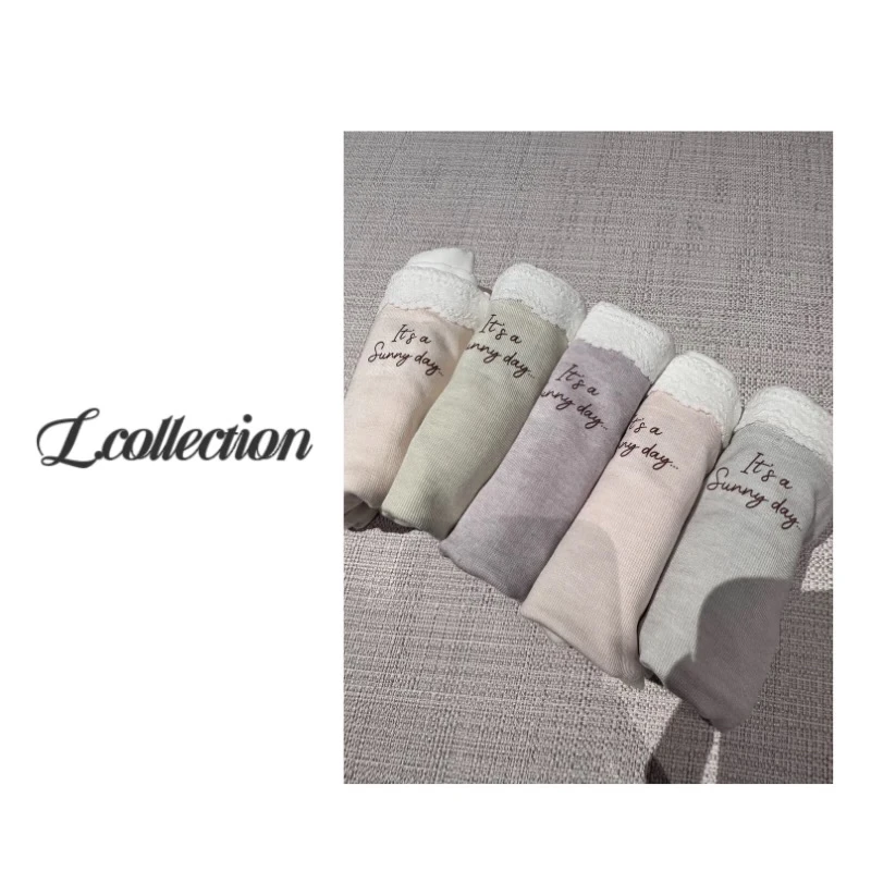 L.collection【莫兰迪色系内裤】秋冬中腰蚕丝内裤