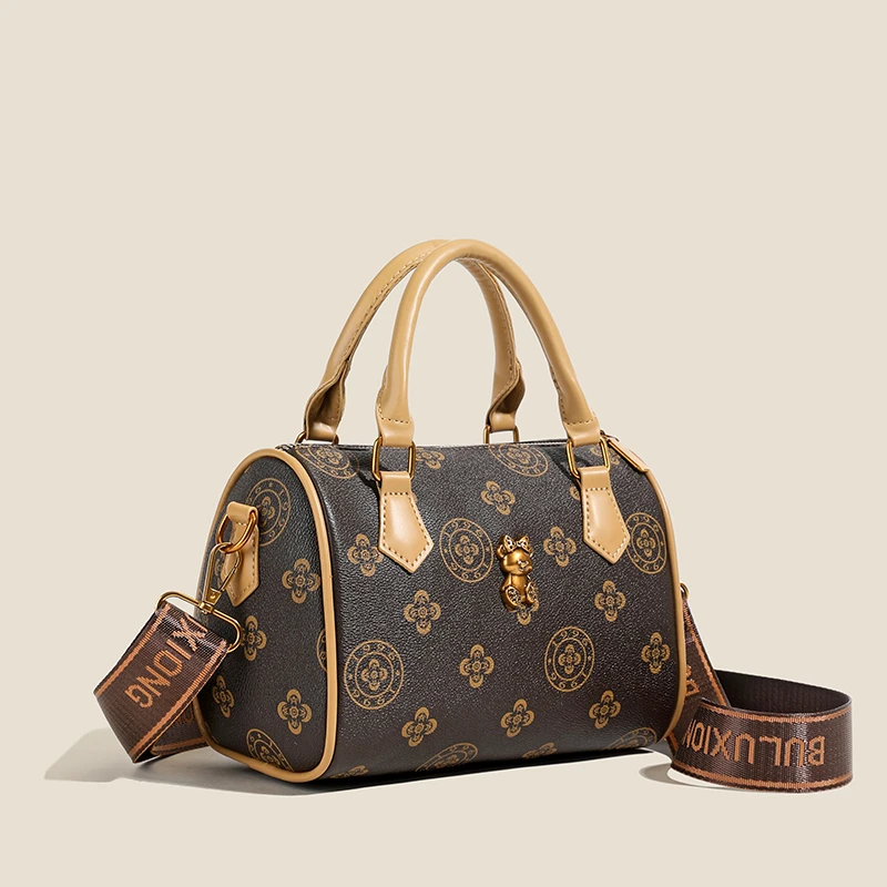 【宽22厚13高16】新款时尚百搭潮流女包单肩斜挎包818棕色