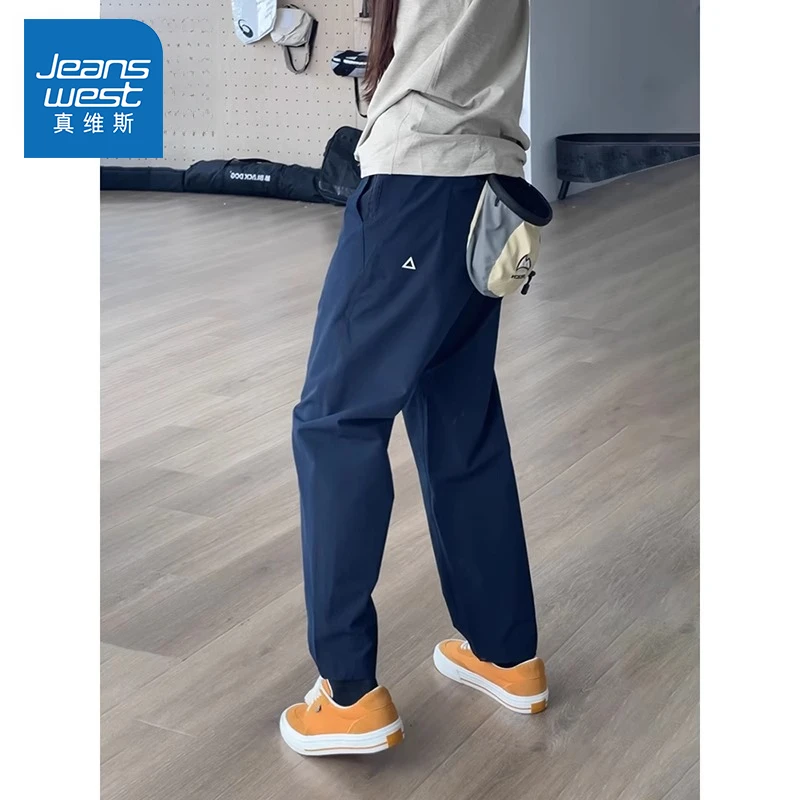 真维斯机能小三角2025爆款新款春夏季锥形宽松美式工装休闲裤子男