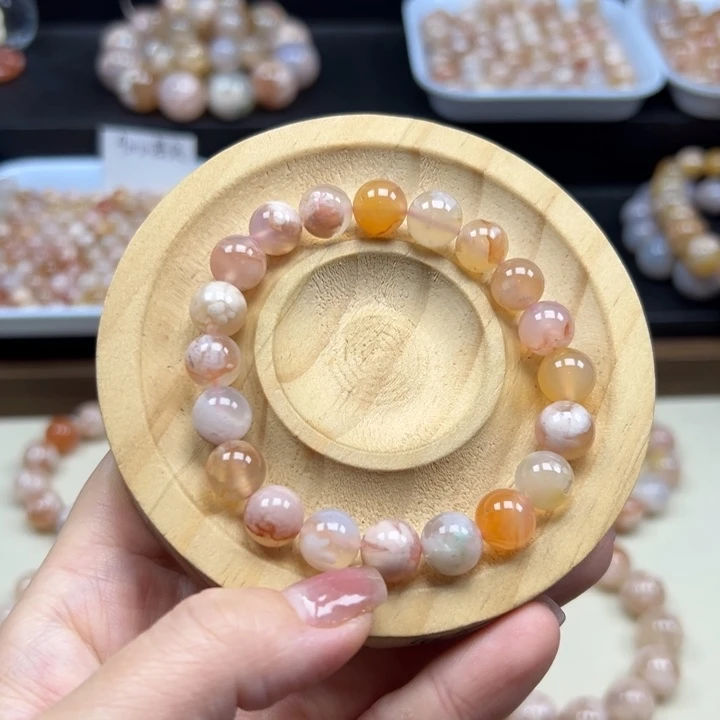 玛瑙/玉髓未镶嵌手链9mm