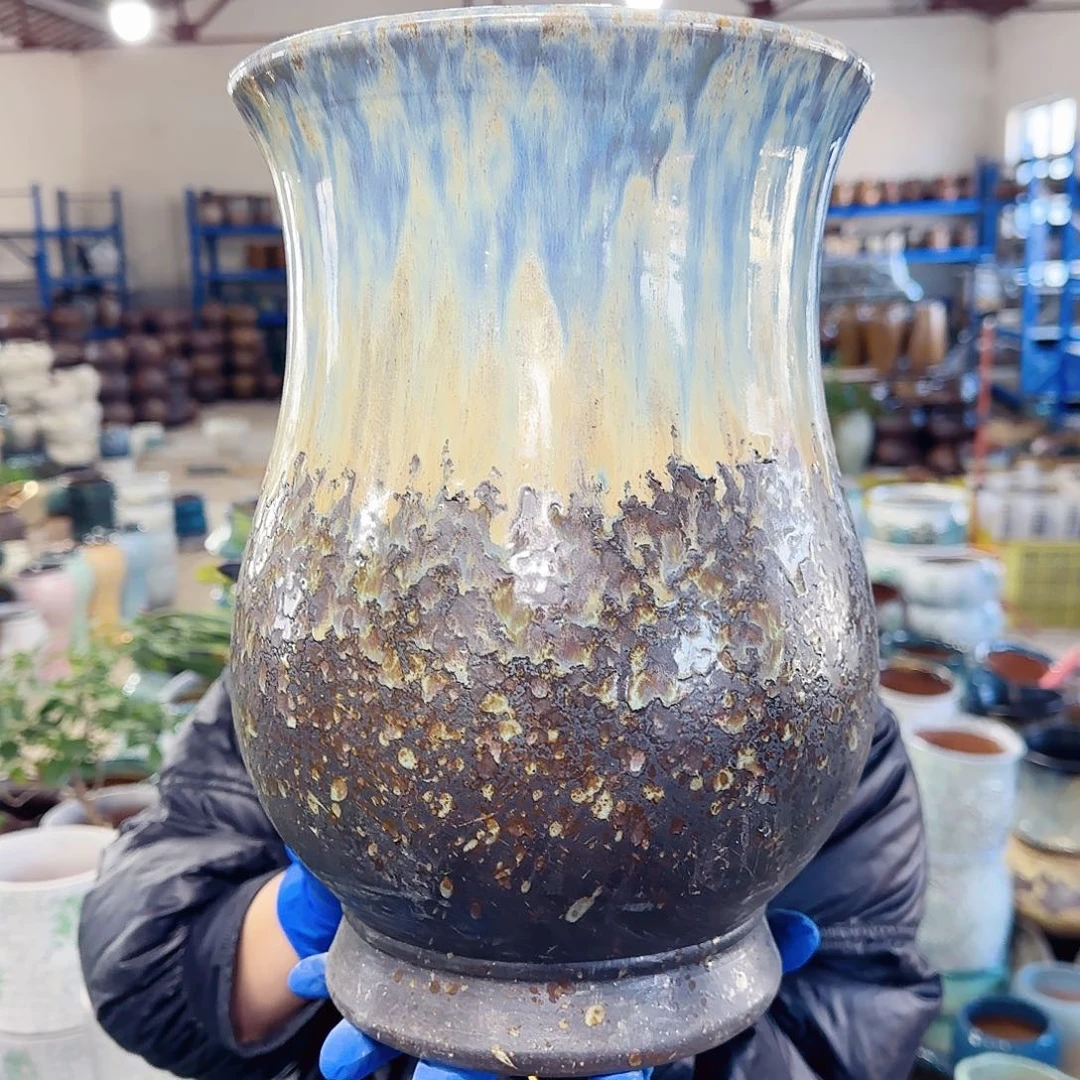 紫砂花盆高30口20