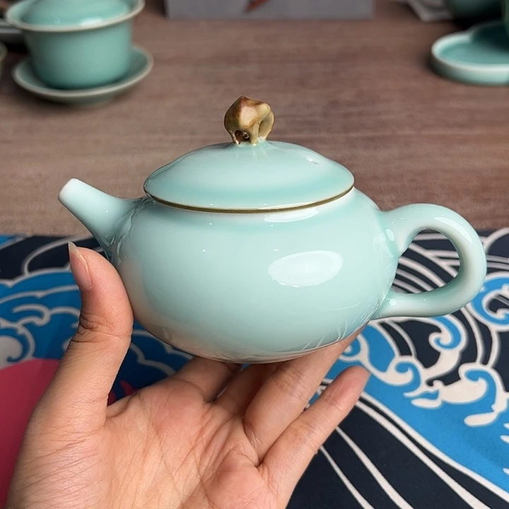 龙泉云间青瓷小米茶器