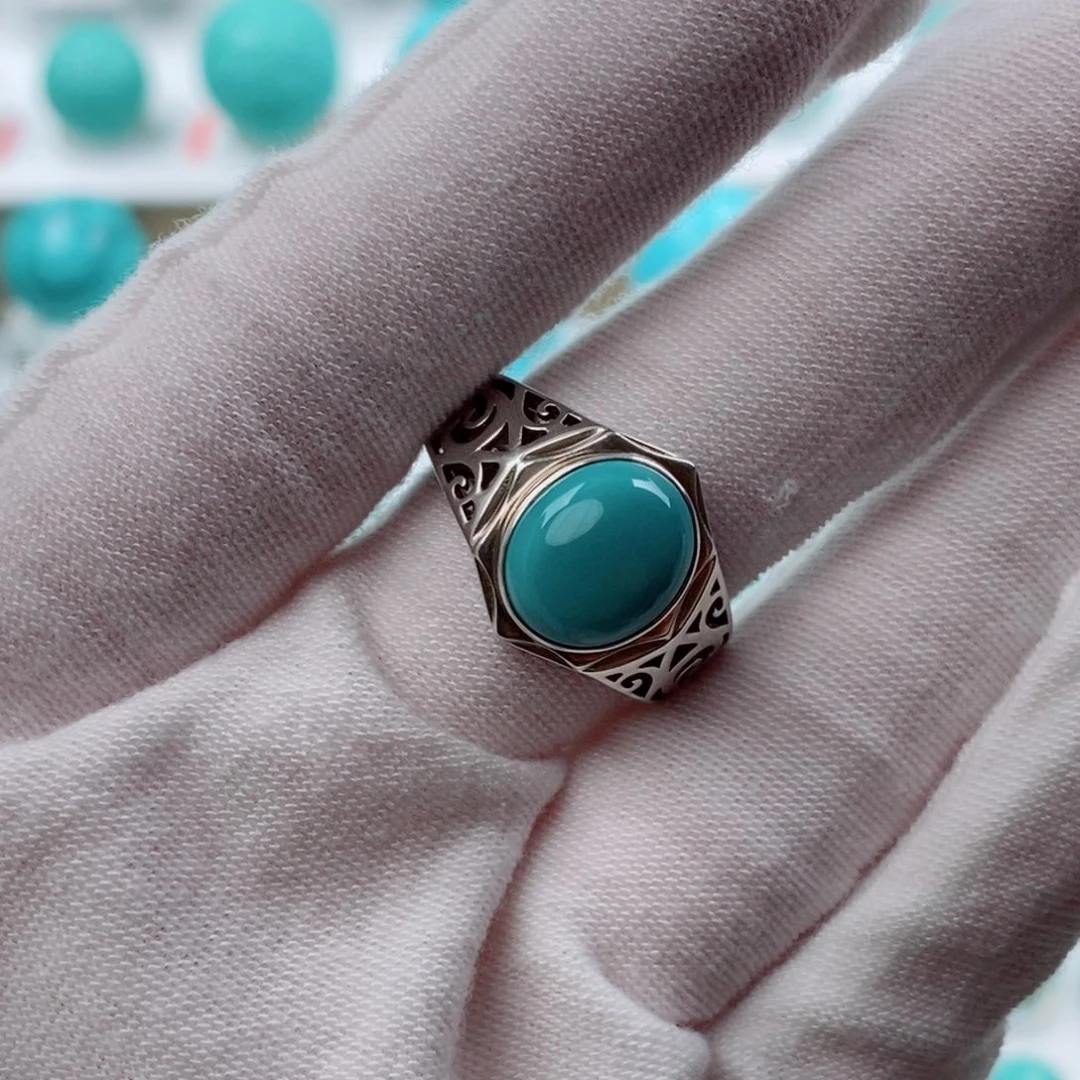 绿松石配饰银S925镶嵌