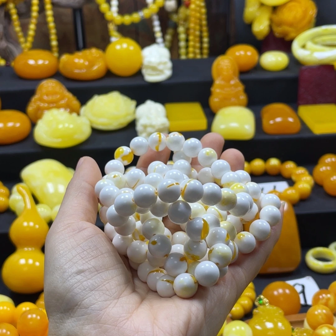 雀***鹰瓷白108珠子卡10一串