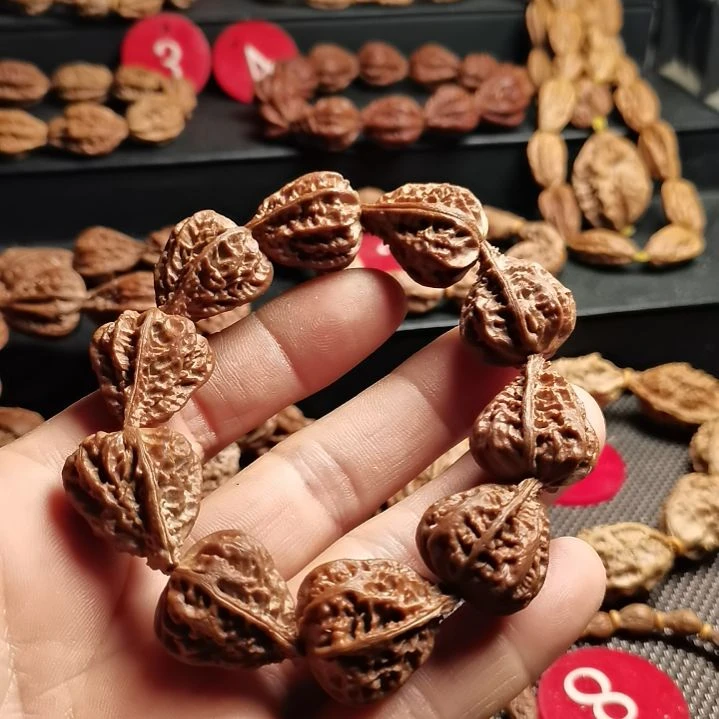 文玩核桃手串@****এ东北秋子异型籽20
