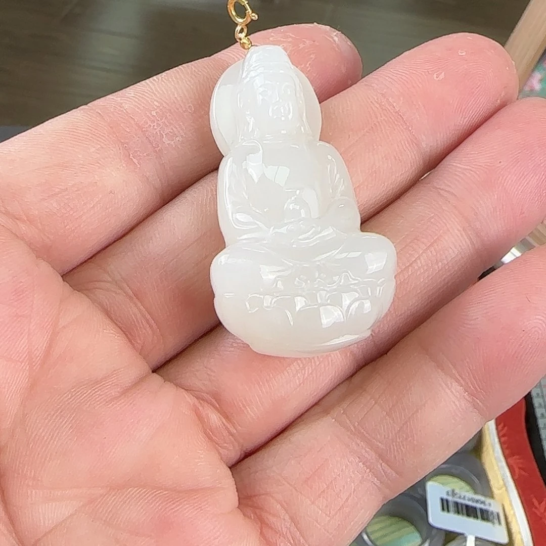 遇****和田玉未镶嵌颈饰23