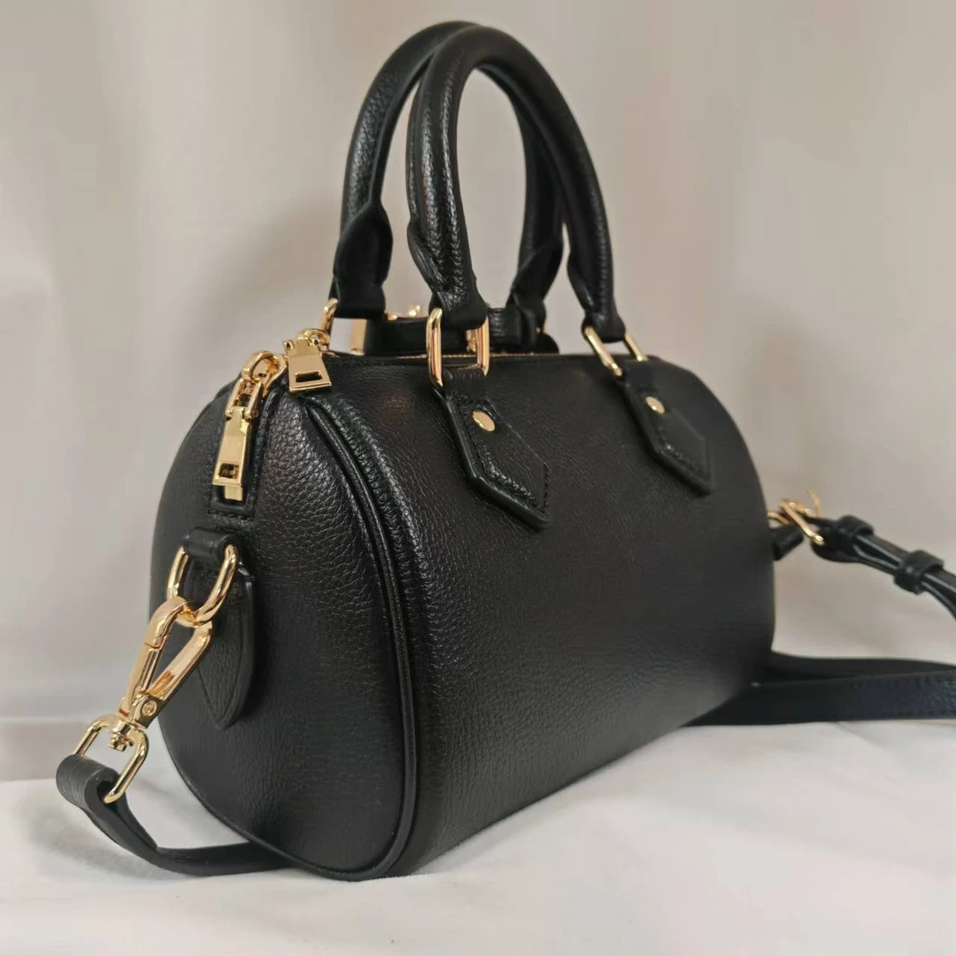 Laugh Queen手工打造女士包手拎斜跨黑色19cm 枕头包