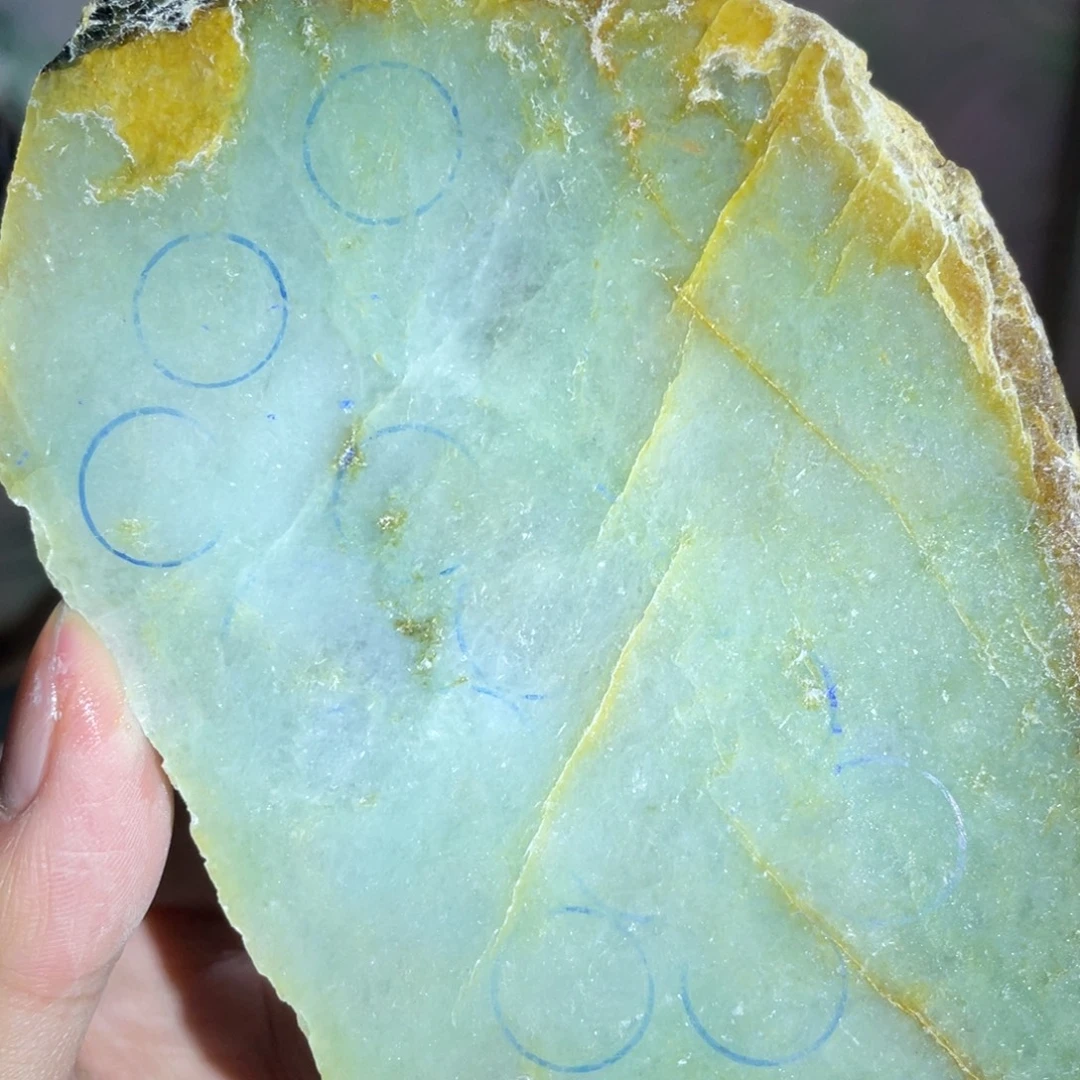 翡翠未镶嵌挂件K缅甸天然翡翠片料