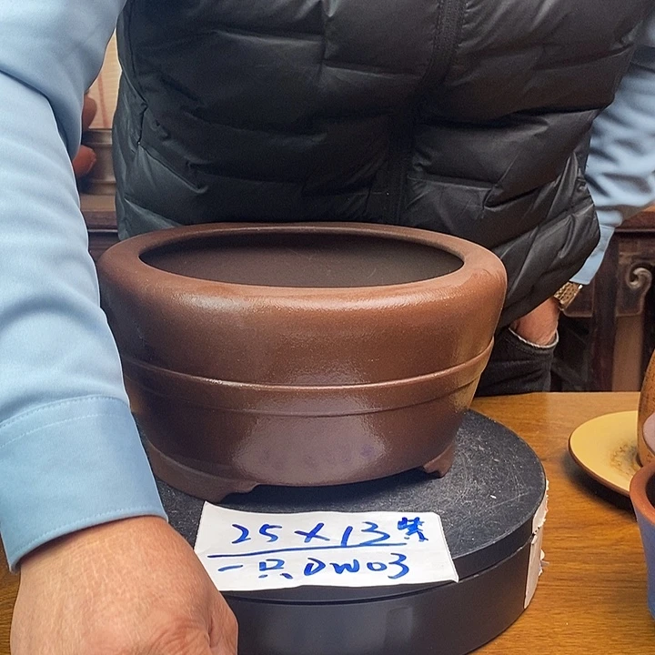 紫砂花盆货号一只DW03