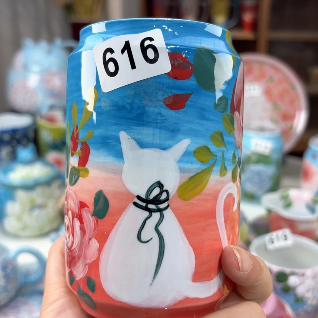景德镇手绘高温釉下彩陶瓷茶具