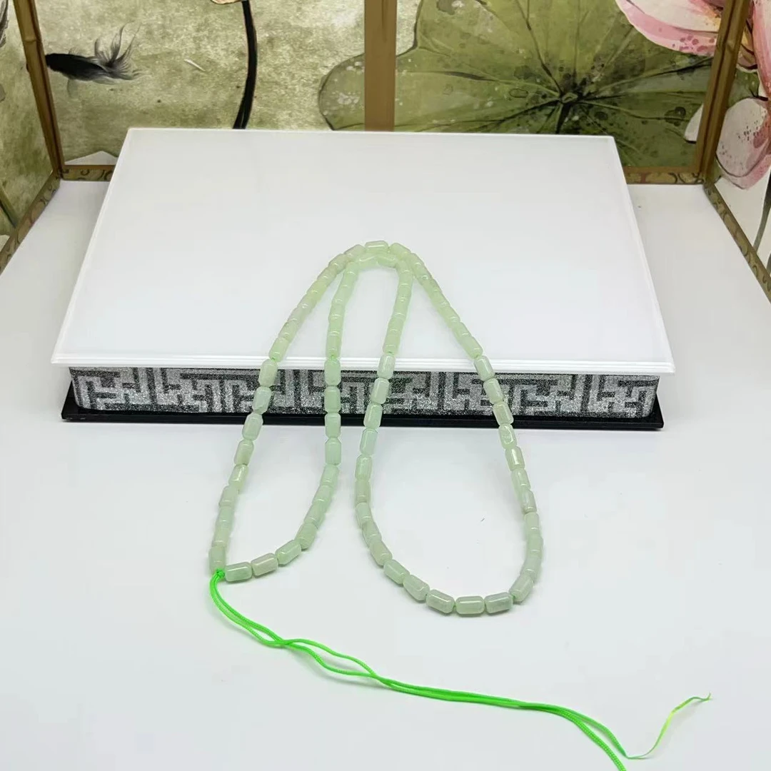 天然缅甸a货翡翠直切项链绳 C336—多样性发一件