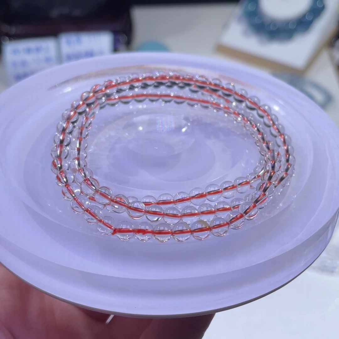 未镶嵌手链水晶净体巴西黄水晶4+