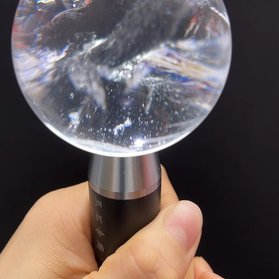 白色水晶球6.08未镶嵌水晶