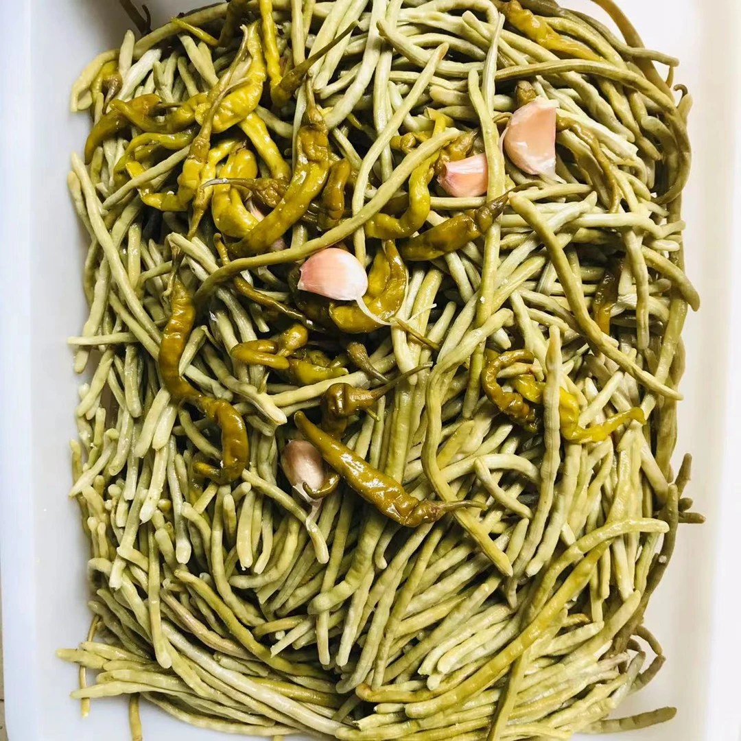 手工制作下饭菜无添加腌豇豆腌辣椒腌蒜瓣混合一斤