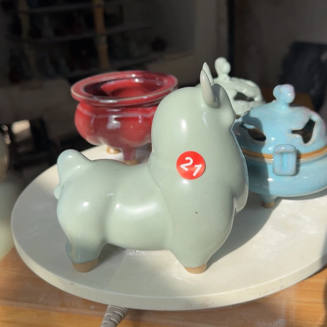 摆件陶郑家钧窑摆件