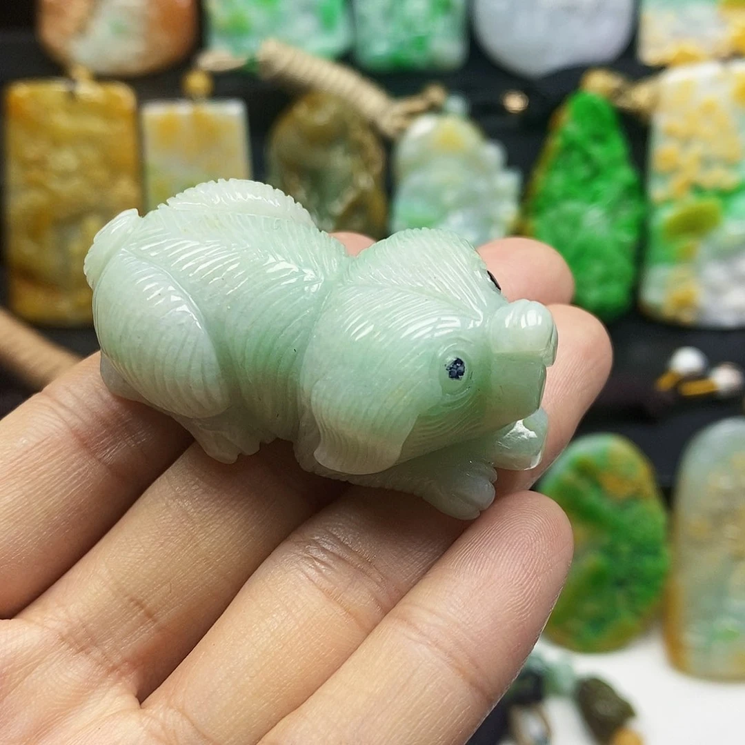 翡翠未镶嵌颈饰天然翡翠A货
