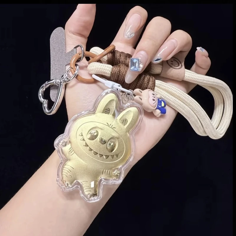 热卖拉布布可爱卡通金片 手机包包挂件钥匙扣送女友礼物