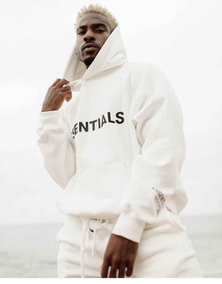 145号链接--卫衣Ess立体字母印花连帽卫衣男女青年街头嘻哈外套