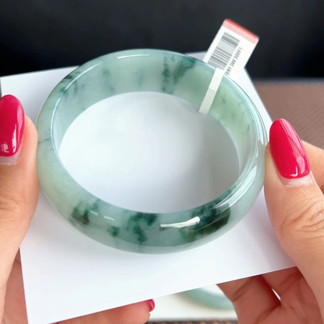 翡翠未镶嵌手镯23号 61.3