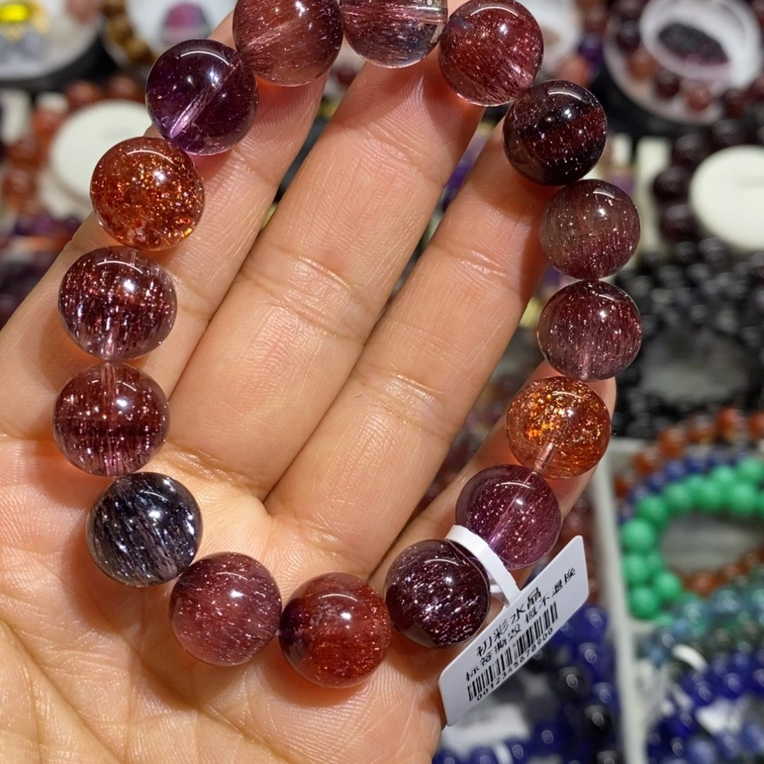 水晶手串未镶嵌稀有色12