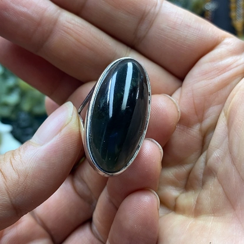 【闪购商品】蛇纹石玉未镶嵌戒指