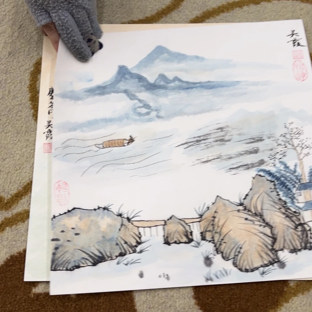 国画33-33卡纸作品艺