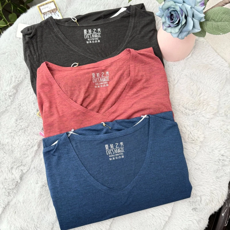 【6050A】男士V领磨毛秋衣打底上衣舒适保暖长袖上衣秋冬必备上衣