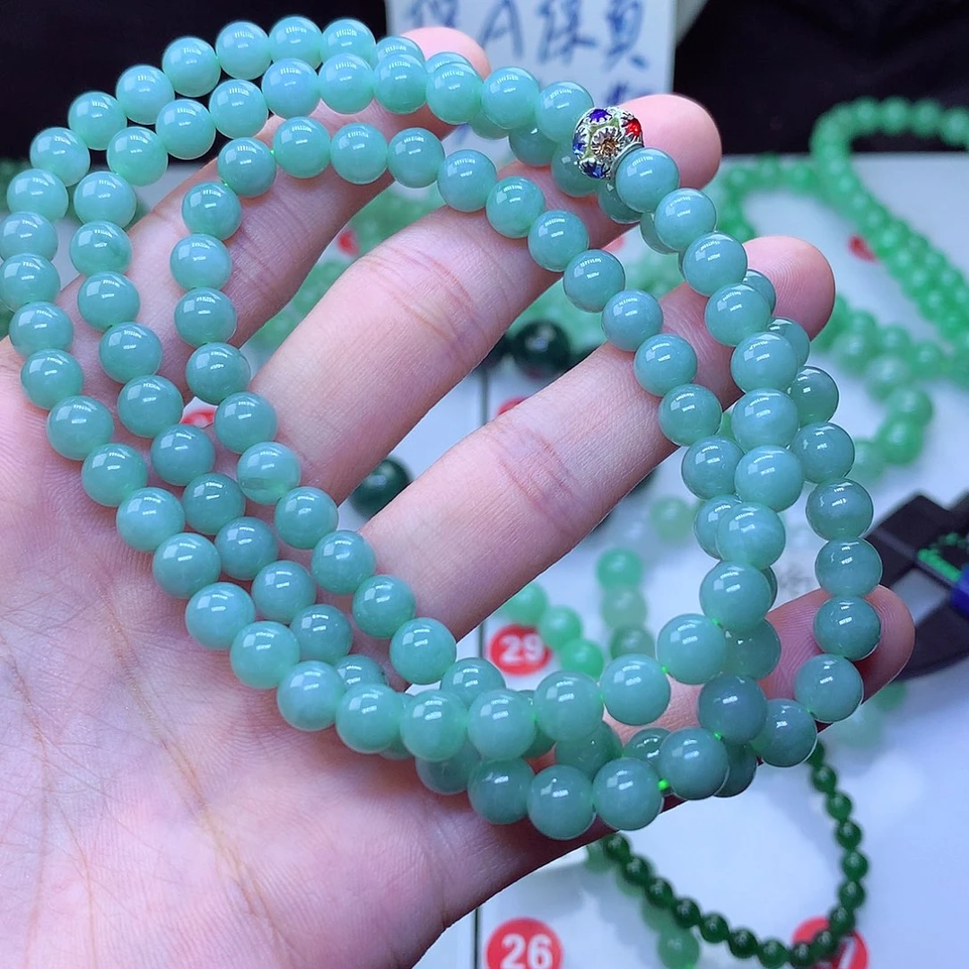 翡翠毛衣链未镶嵌