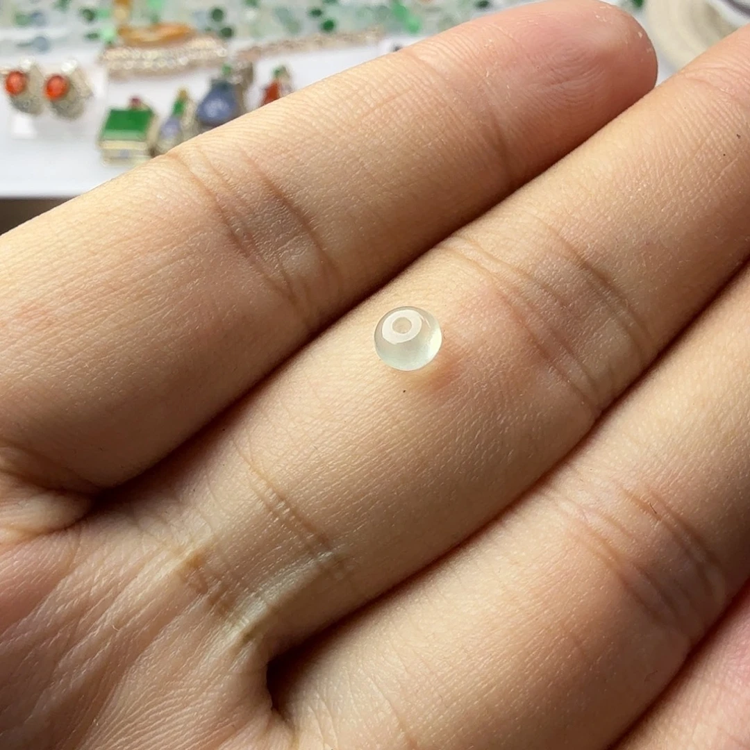 翡翠散珠高冰苹果珠尺寸4.8
