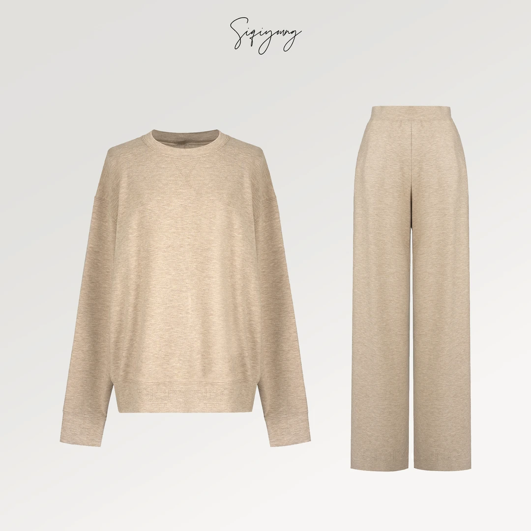 SIQIYOUNG【Maggie精选】圆领卫衣套装