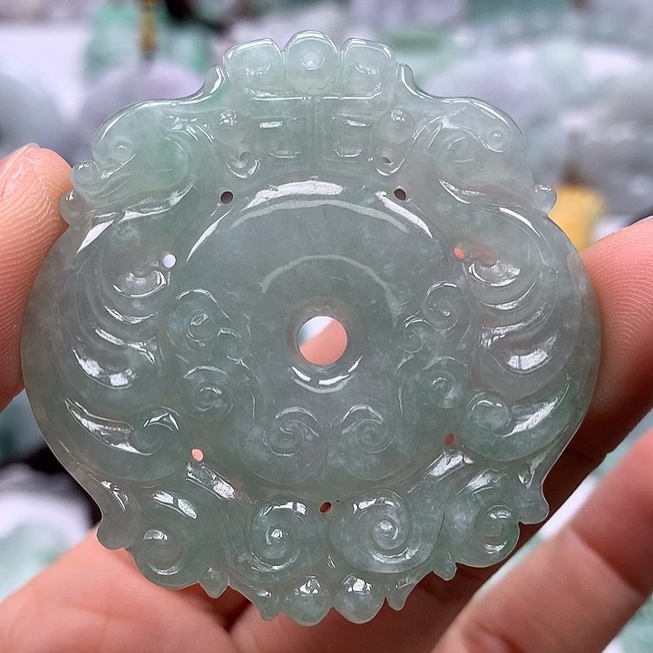 翡翠未镶嵌颈饰龙凤呈祥福利