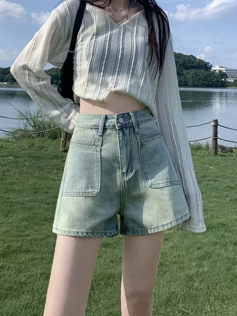 直播间专属【招财进宝】夏季牛仔短裤短裙显瘦薄款破洞韩版时尚