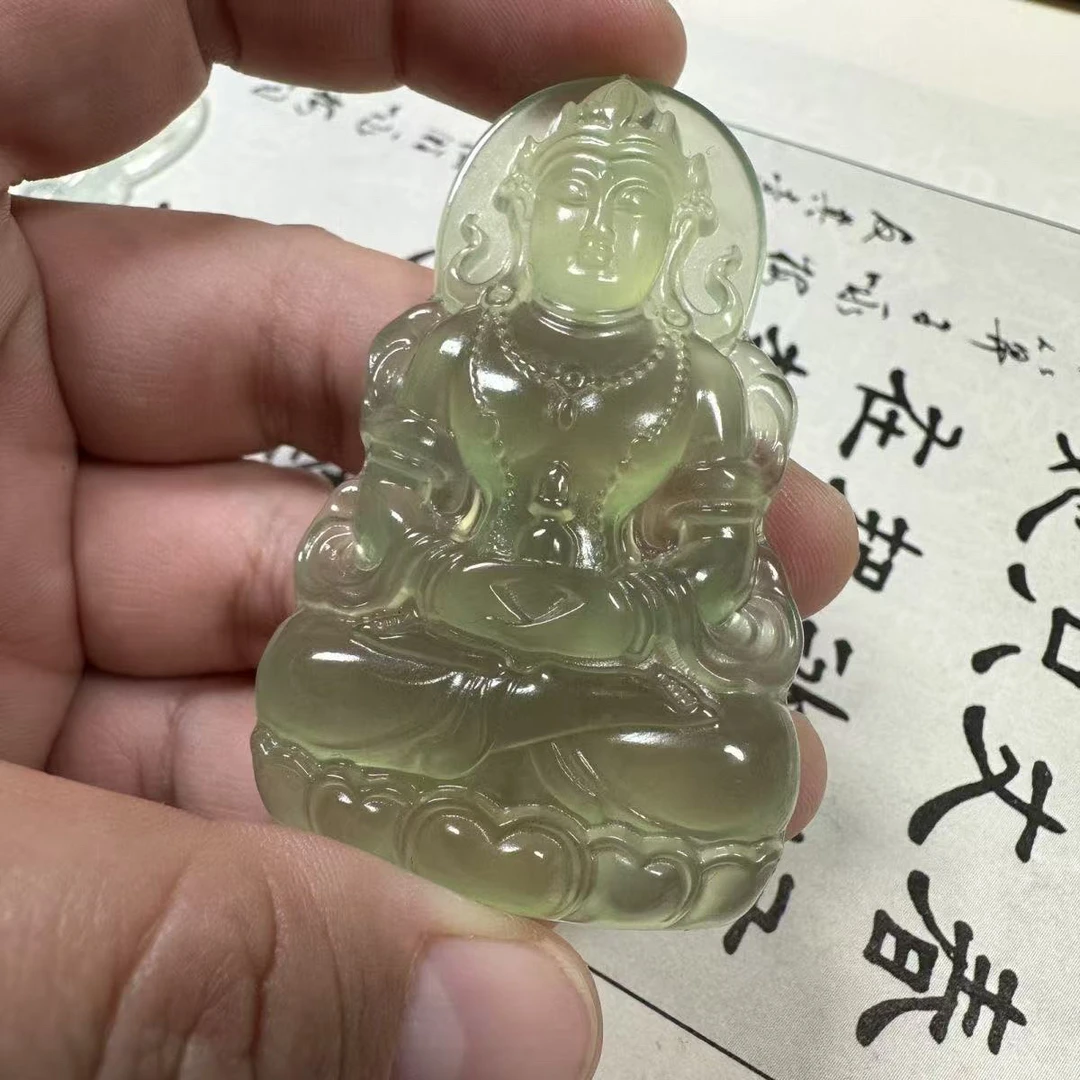 《抖音质检》天然A货 度母观音勿拍 讲解挂车