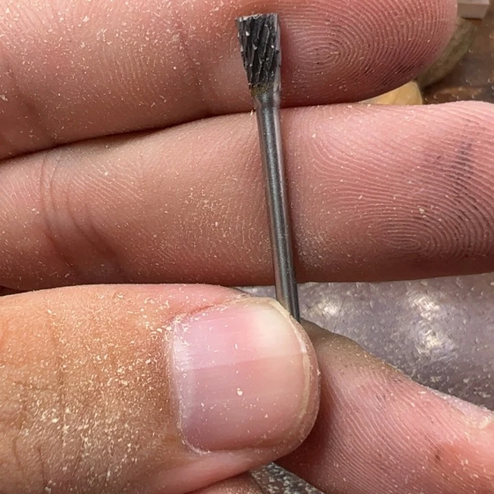 阳***雕手串/手链核桃大的T型打胚刀头1支