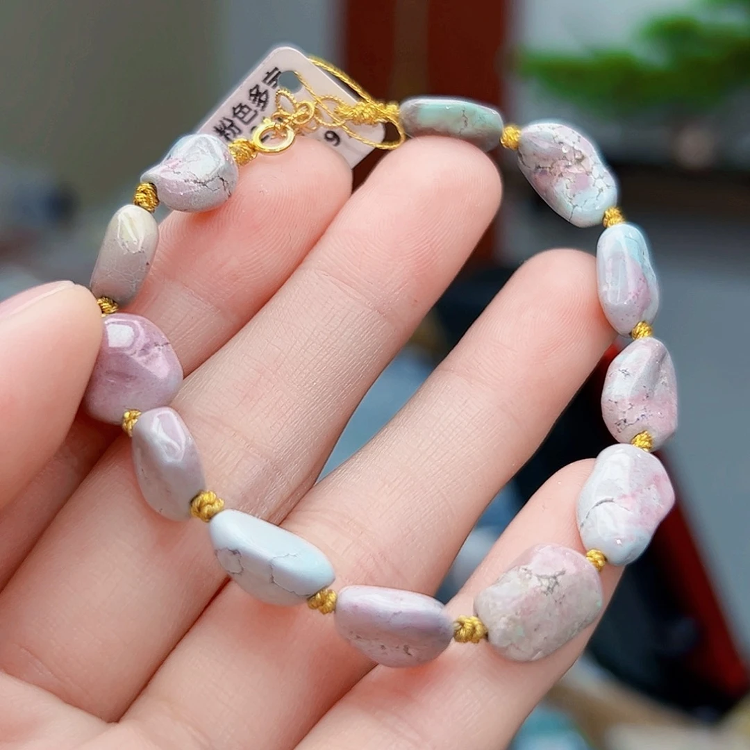 绿松石珠宝奇石18K金镶嵌