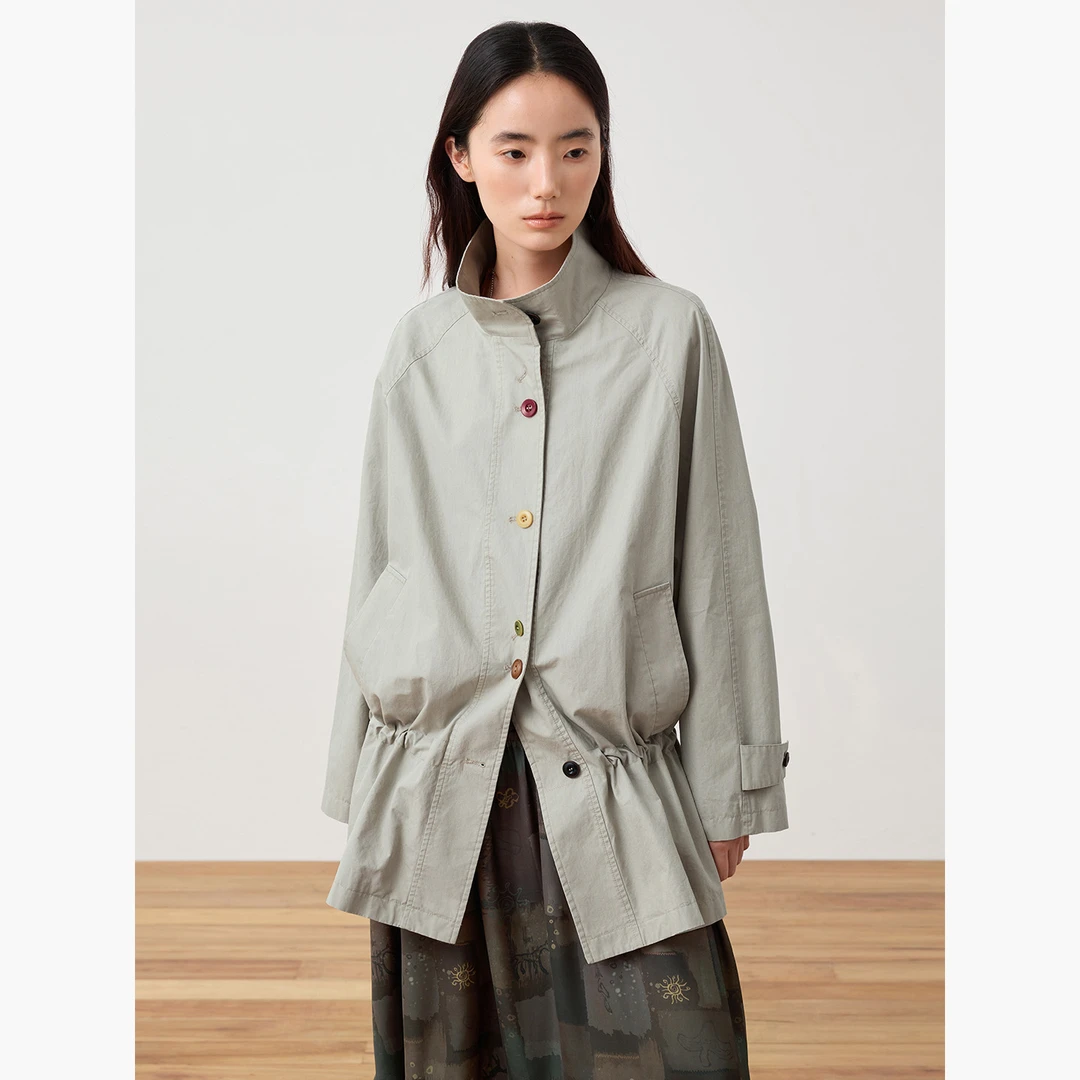 章鱼家【暮色彩虹】休闲风衣外套octopusme