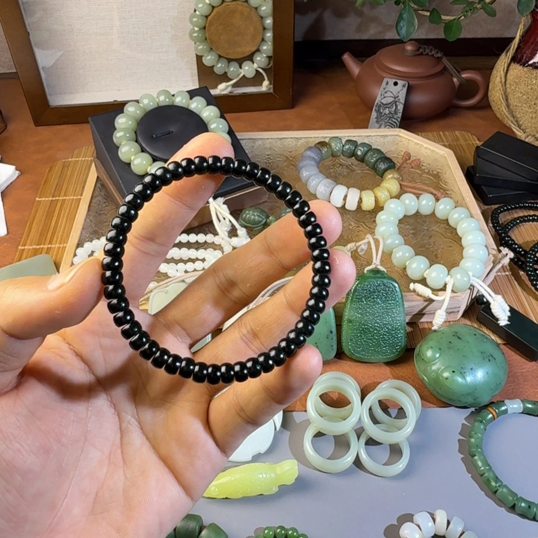 和田玉未镶嵌手链